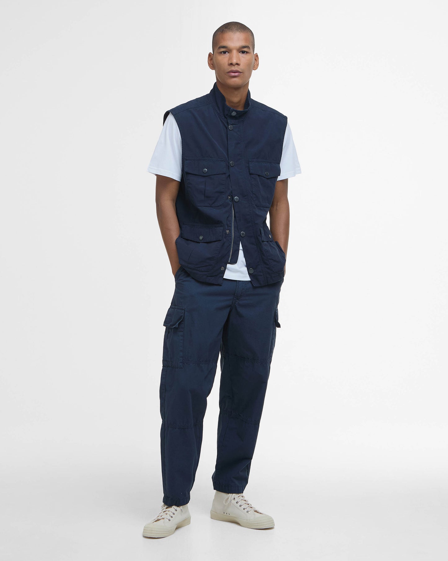 Barbour Corbridge Mens Casual Gilet - Navy | CHO | Designer Mens Gilets