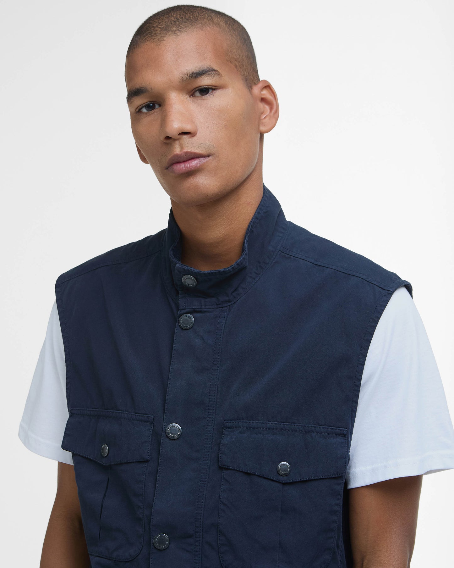 Barbour Corbridge Mens Casual Gilet - Navy | CHO | Designer Mens Gilets