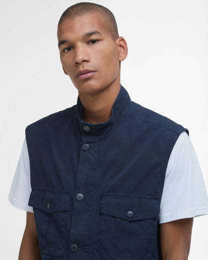 Barbour Corbridge Mens Casual Gilet - Navy | CHO | Designer Mens Gilets