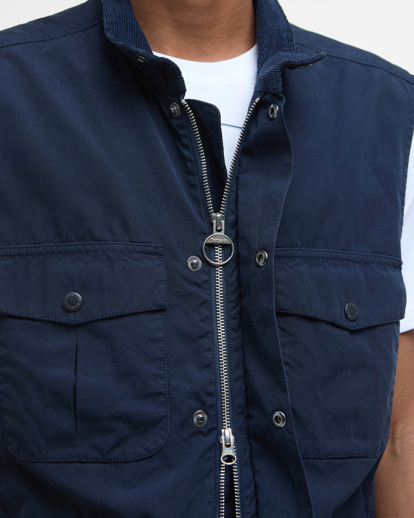 Barbour Corbridge Mens Casual Gilet - Navy | CHO | Designer Mens Gilets