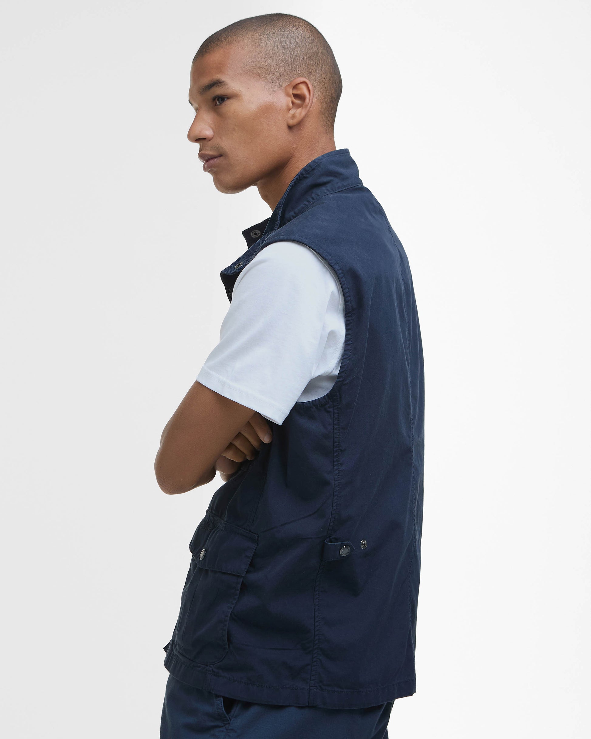Barbour Corbridge Mens Casual Gilet - Navy | CHO | Designer Mens Gilets