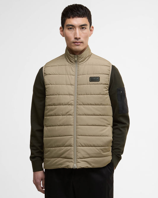 Barbour International Aldon Mens Quilted Gilet - Brindle