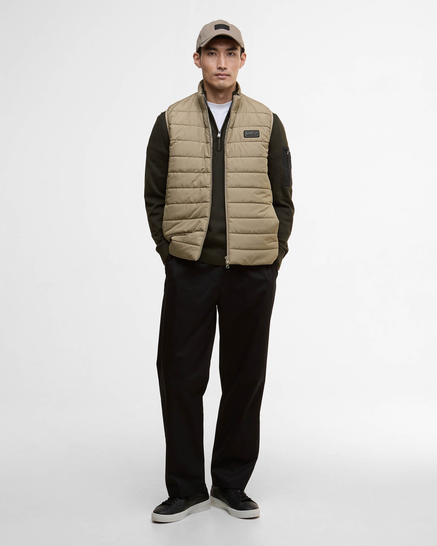 Barbour International Aldon Mens Quilted Gilet - Brindle