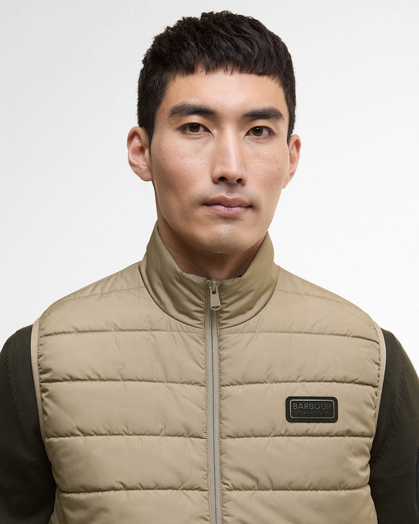 Barbour International Aldon Mens Quilted Gilet - Brindle