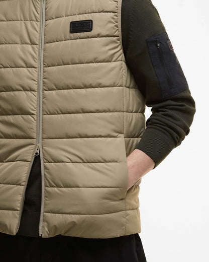 Barbour International Aldon Mens Quilted Gilet - Brindle