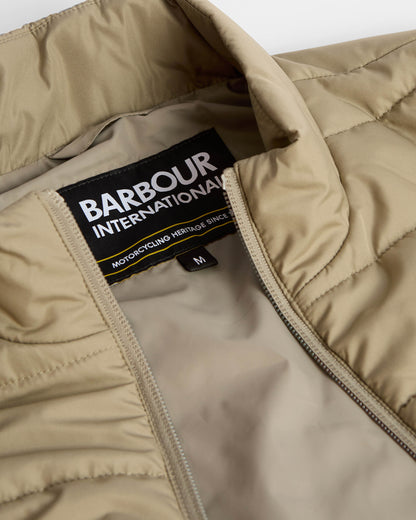 Barbour International Aldon Mens Quilted Gilet - Brindle