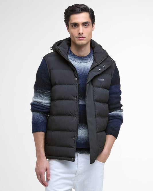 Barbour International Padley Mens Puffer Gilet - Black