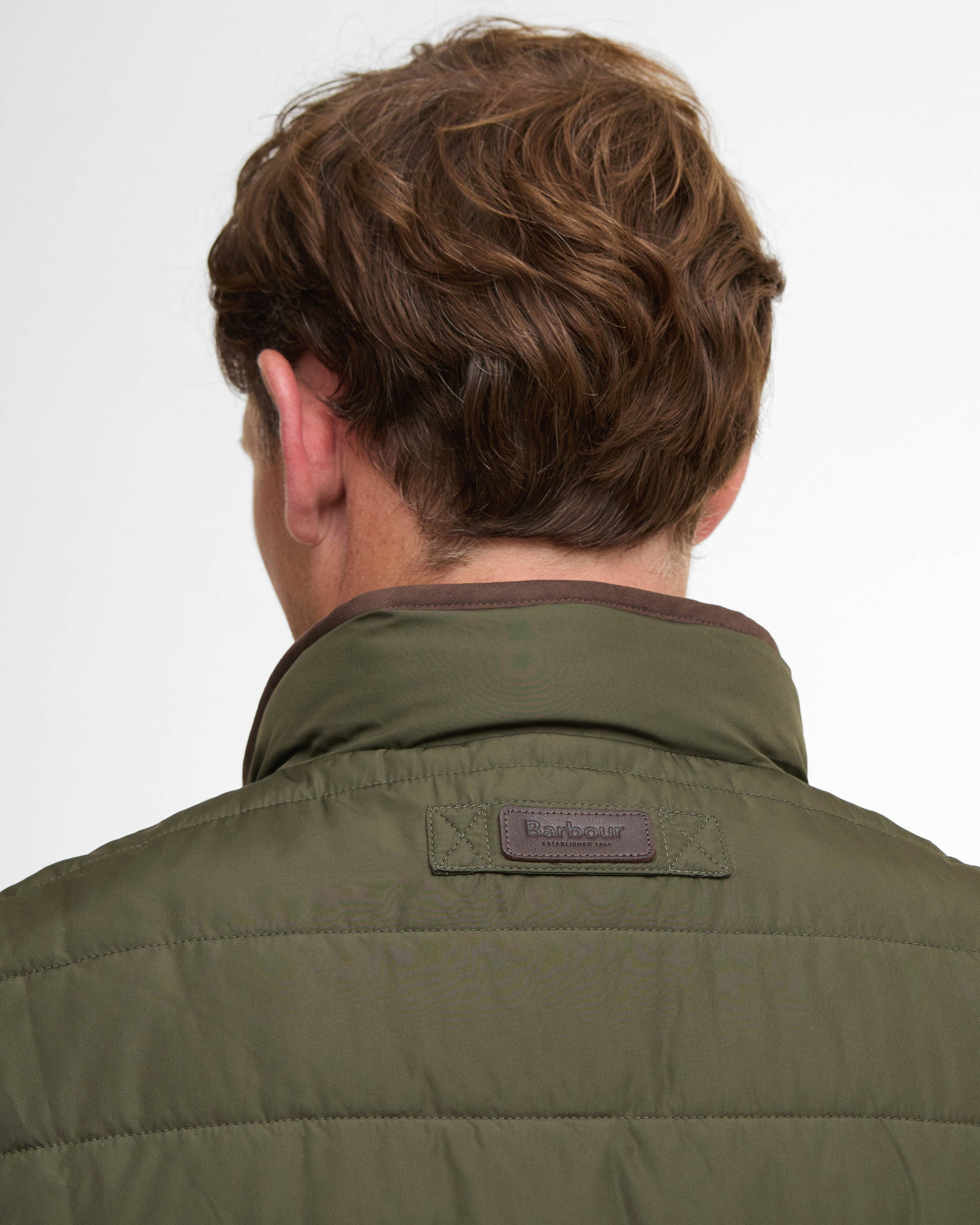 Barbour Broughton Mens Quilted Gilet - Deep Olive | CHO | Designer Mens Padded Gilets