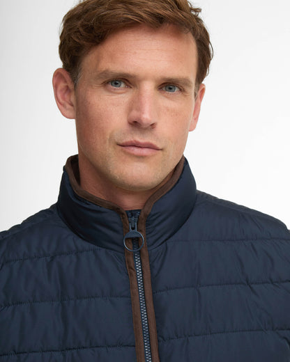 Barbour Broughton Mens Quilted Gilet - Navy | CHO | Designer Mens Padded Gilets