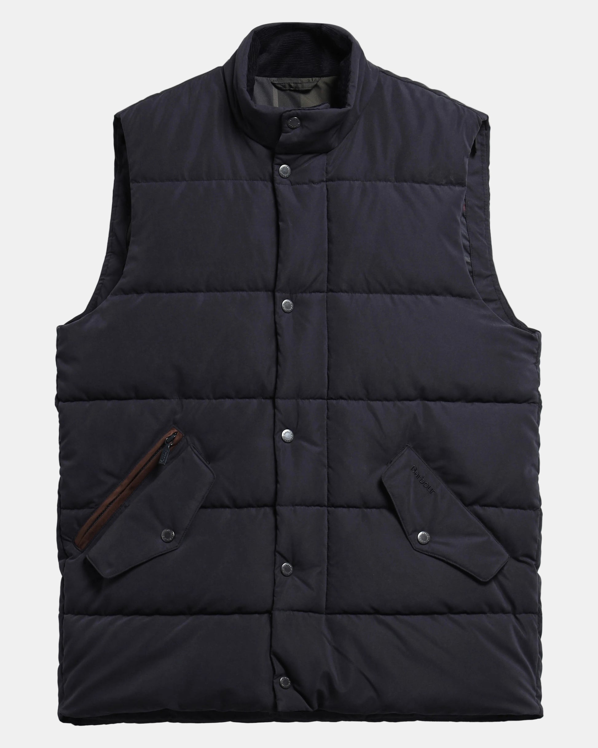 Barbour Powell Mens Puffer Gilet - Dark Navy | CHO | Designer Mens Padded Gilets