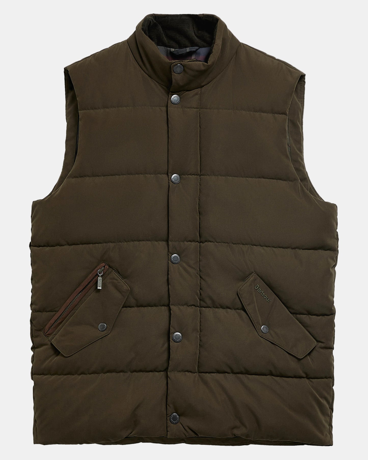 Barbour Powell Mens Puffer Gilet - Dark Sage | CHO | Designer Mens Padded Gilets