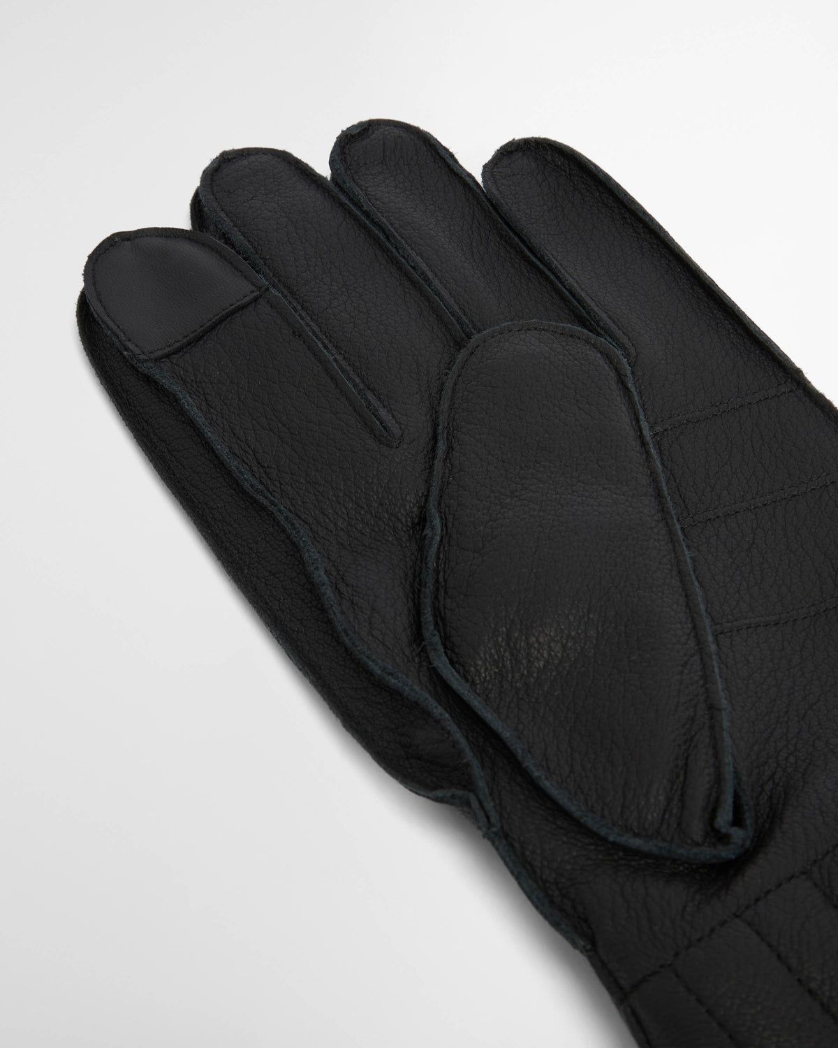 Barbour Mens Leather Utility Gloves - Black | CHO | Designer Mens Gloves