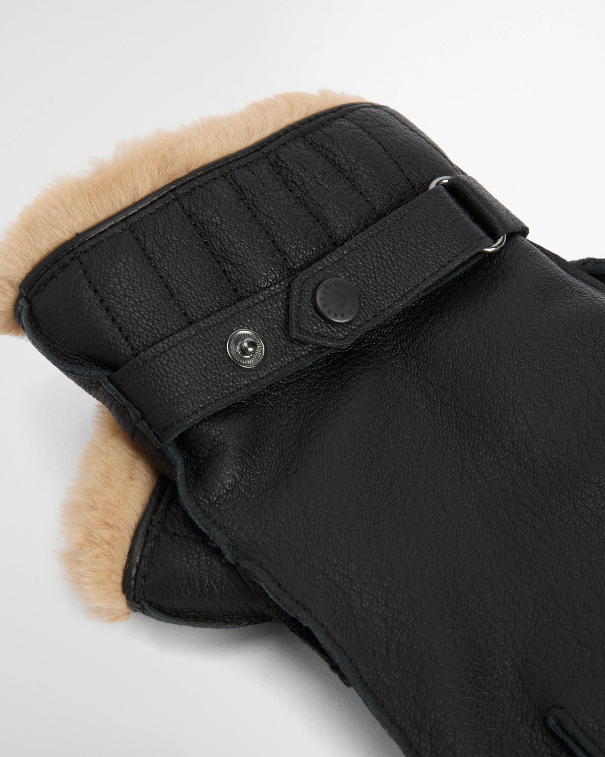 Barbour Mens Leather Utility Gloves - Black | CHO | Designer Mens Gloves