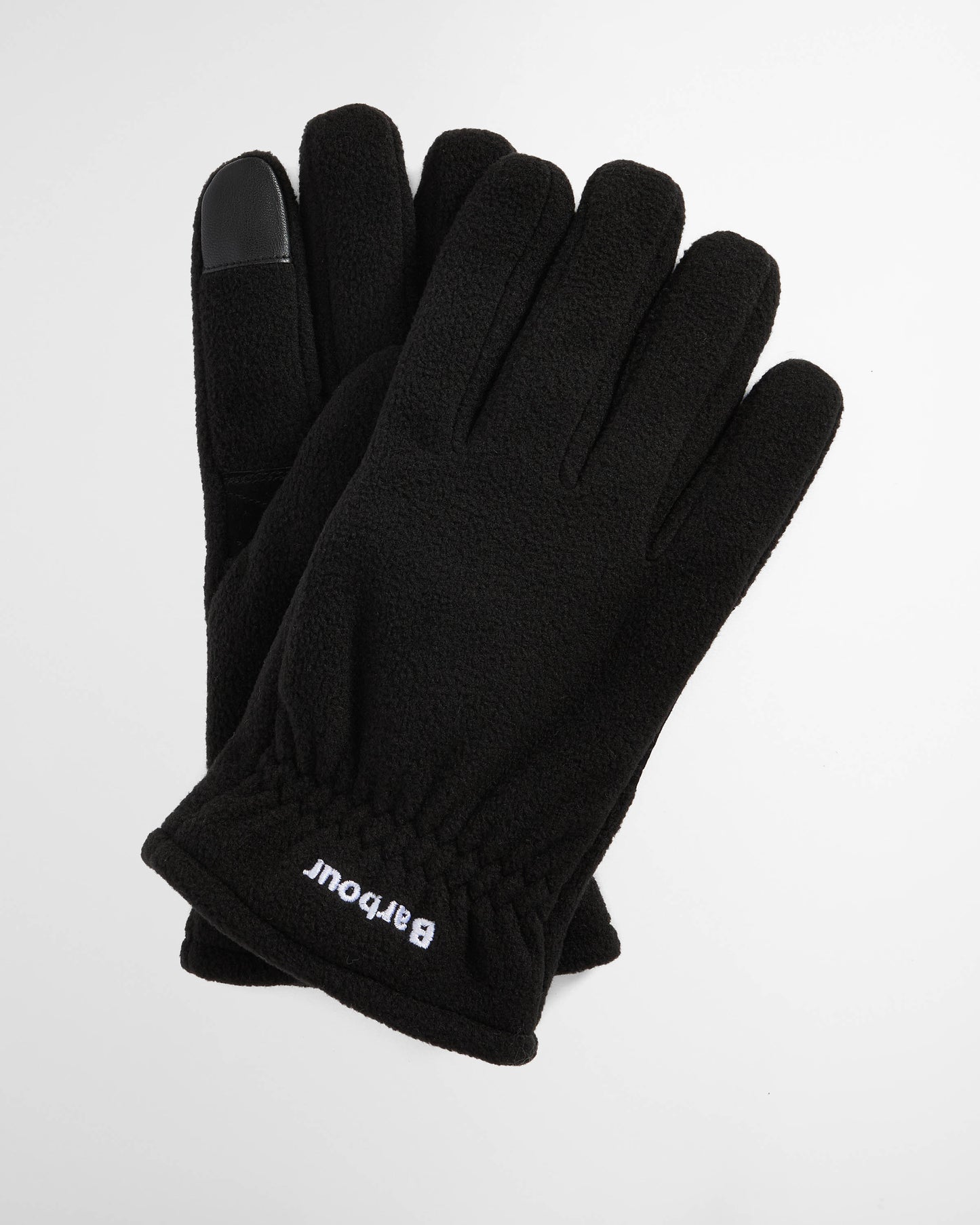 Barbour Coalford Mens Fleece Gloves - Black | CHO | Designer Mens Gloves