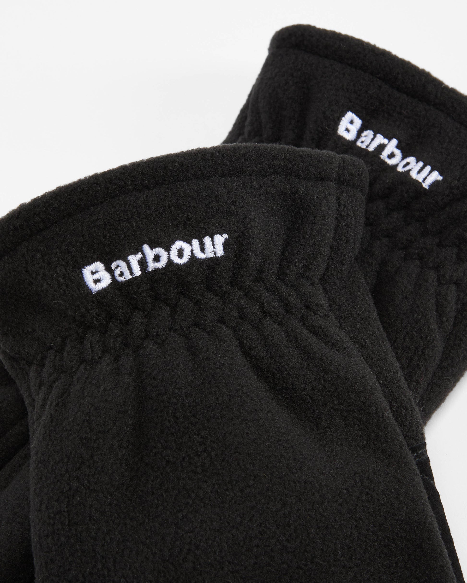 Barbour Coalford Mens Fleece Gloves - Black | CHO | Designer Mens Gloves