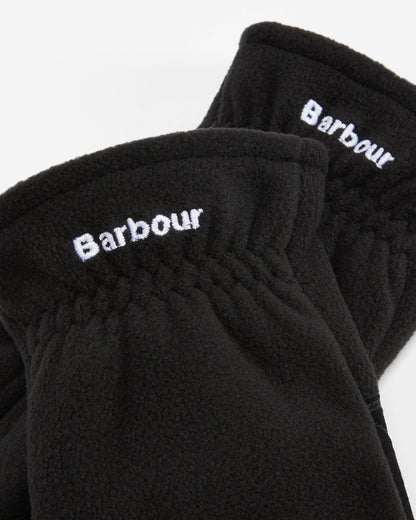 Barbour Coalford Mens Fleece Gloves - Black | CHO | Designer Mens Gloves