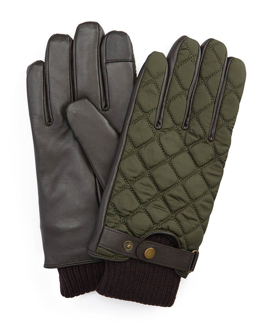 Barbour Singsby Mens Waterproof Gloves - Dark Olive