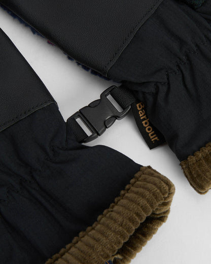 Barbour Mens Field Tartan Fleece Gloves - Classic Tartan | CHO | Designer Mens Gloves