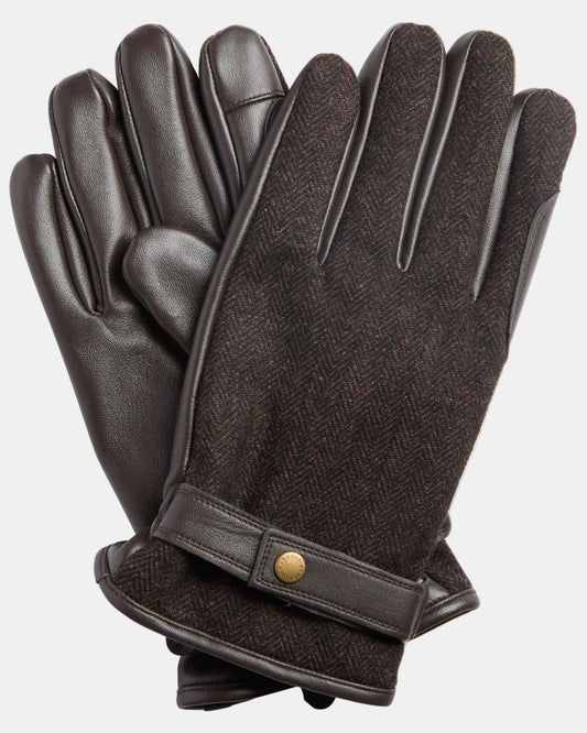 Barbour Barlow Mens Gloves - Brown | CHO | Designer Mens Gloves