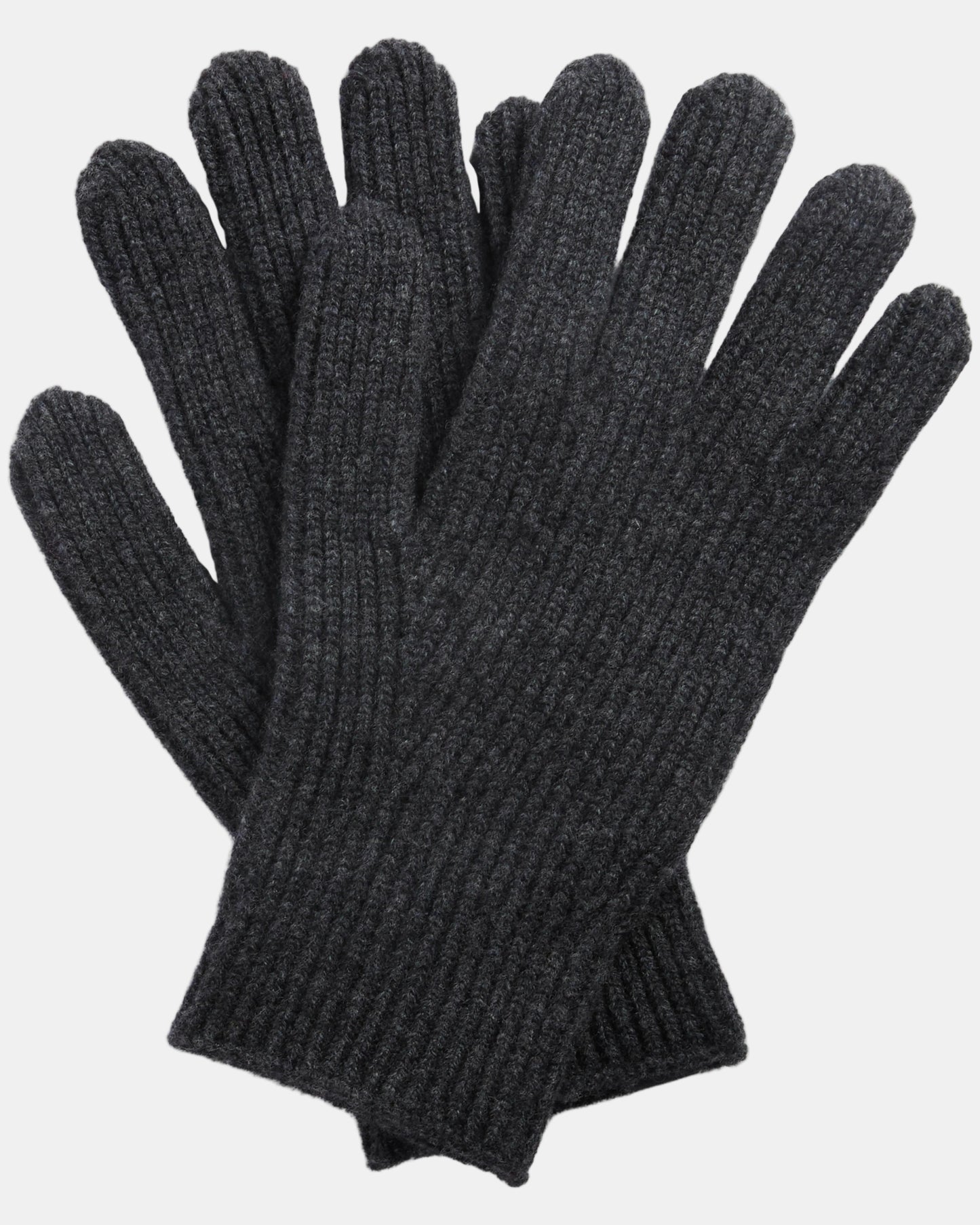 Barbour Danforth Mens Knitted Gloves - Charcoal | CHO | Designer Mens Gloves
