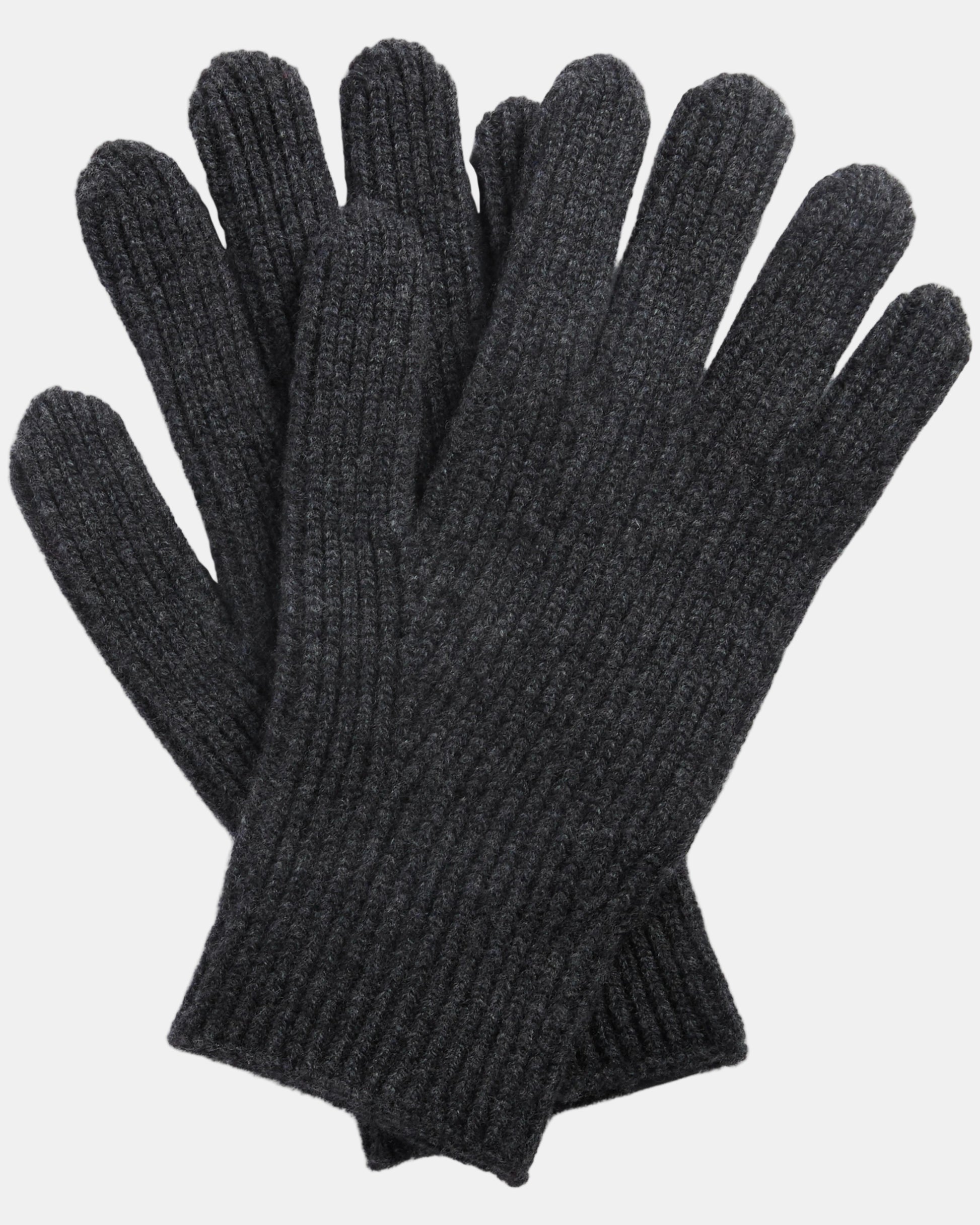 Barbour Danforth Mens Knitted Gloves - Charcoal | CHO | Designer Mens Gloves