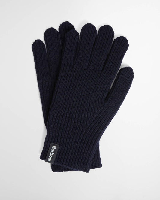 Barbour Danforth Mens Knitted Gloves - Navy | CHO | Designer Mens Gloves