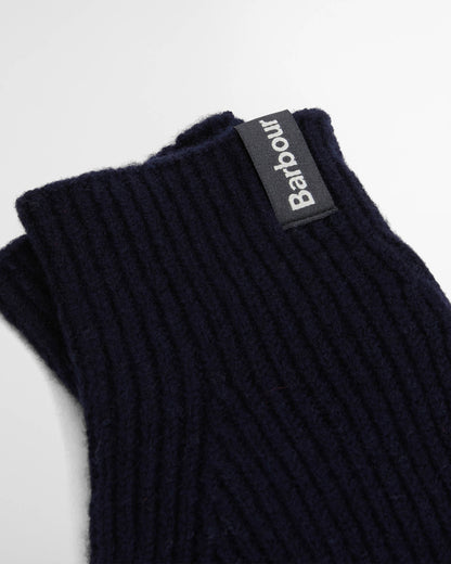 Barbour Danforth Mens Knitted Gloves - Navy | CHO | Designer Mens Gloves