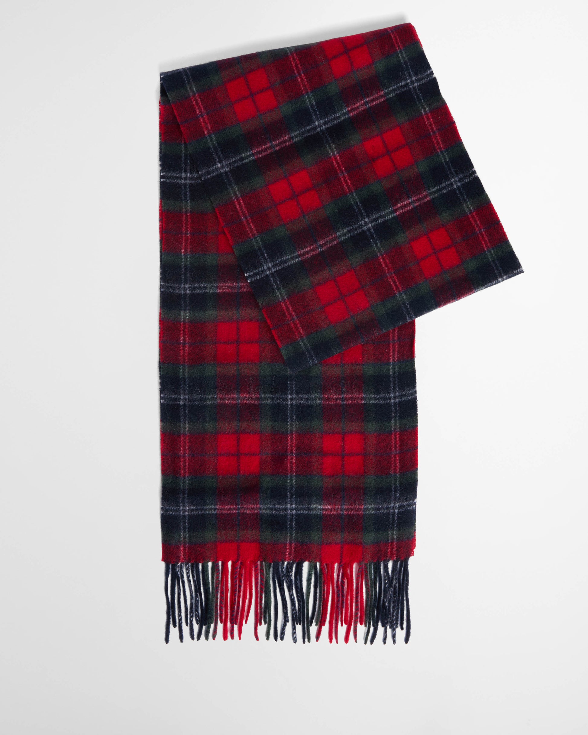Barbour Tartan Mens Scarf & Glove Gift Set - Red Spruce | CHO | Designer Mens Clothing Accessories