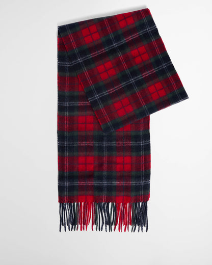 Barbour Tartan Mens Scarf & Glove Gift Set - Red Spruce | CHO | Designer Mens Clothing Accessories