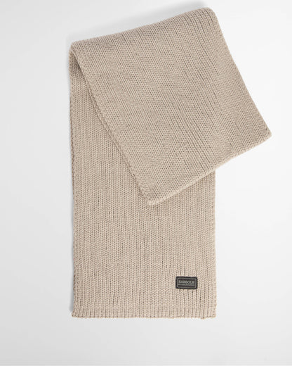 Barbour International Sweeper Legacy Mens Beanie & Scarf Gift Set - Concrete | CHO | Designer Mens Gift Sets
