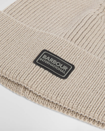 Barbour International Sweeper Legacy Mens Beanie & Scarf Gift Set - Concrete | CHO | Designer Mens Gift Sets