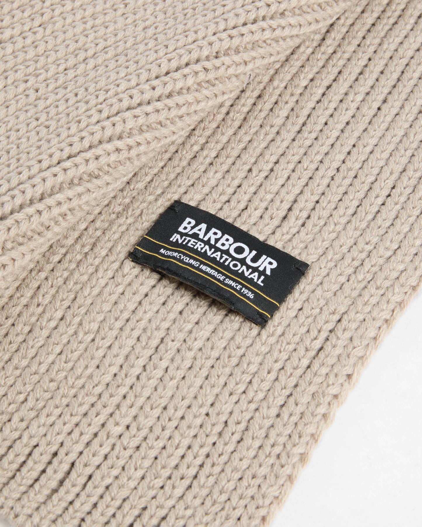 Barbour International Sweeper Legacy Mens Beanie & Scarf Gift Set - Concrete | CHO | Designer Mens Gift Sets