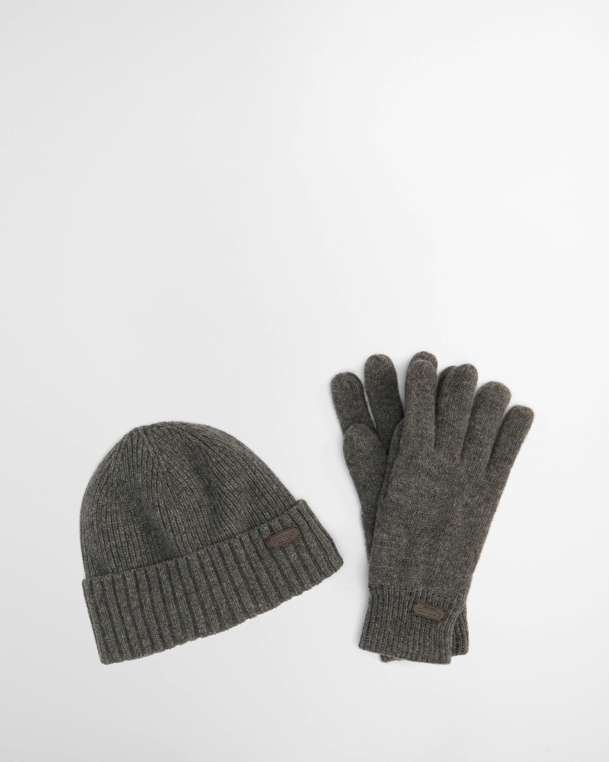 Barbour Carlton Beanie & Gloves Mens Gift Set - Dark Green | CHO | Designer Mens Gift Sets