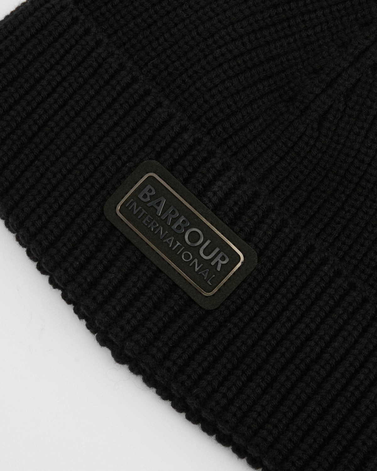 Barbour International Sweeper Mens Beanie & Scarf Gift Set - Black | CHO | Designer Mens Beanies