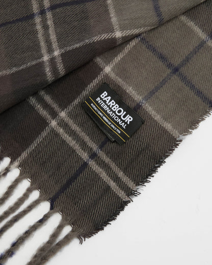 Barbour International Sweeper Mens Beanie & Scarf Gift Set - Black | CHO | Designer Mens Beanies