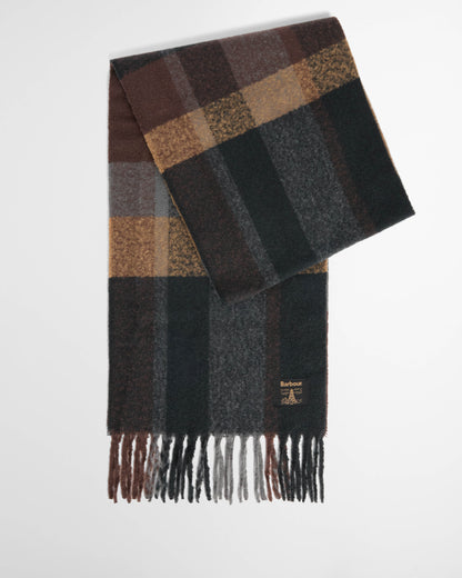 Barbour Westerdale Mens Beanie & Scarf Gift Set - Navy/Grey