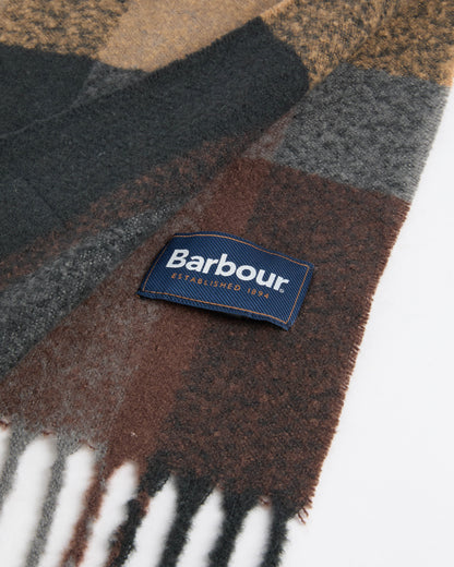 Barbour Westerdale Mens Beanie & Scarf Gift Set - Navy/Grey