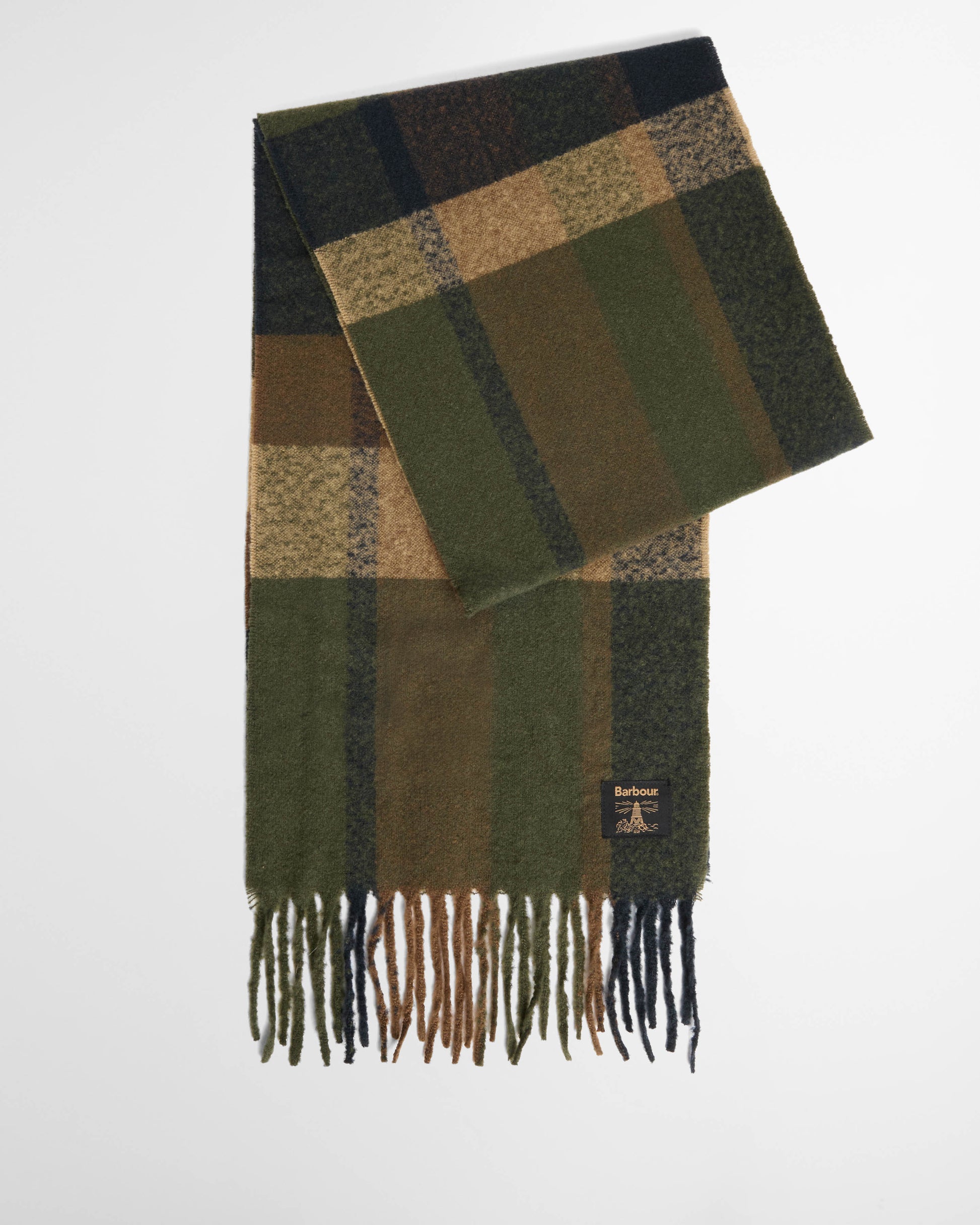 Barbour Westerdale Mens Beanie & Scarf Gift Set - Olive/Navy | CHO | Designer Mens Clothing Accessories