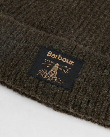 Barbour Westerdale Mens Beanie & Scarf Gift Set - Olive/Navy | CHO | Designer Mens Clothing Accessories