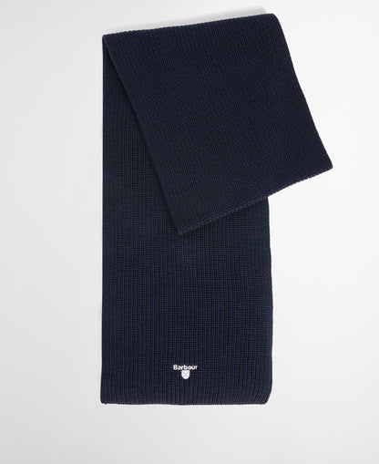 Barbour Cascade Mens Beanie & Scarf Set - Navy