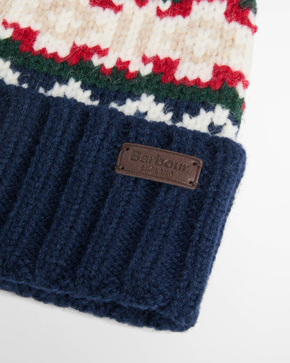 Barbour Kane Mens Knitted Beanie & Scarf Gift Set - Evergreen