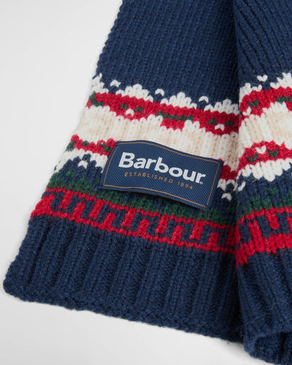 Barbour Kane Mens Knitted Beanie & Scarf Gift Set - Evergreen