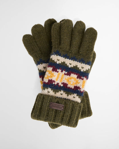 Barbour Kane Mens Knitted Beanie & Scarf Gift Set - Dark Olive