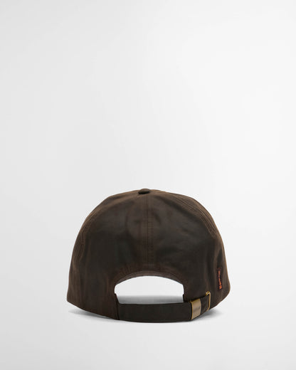 Barbour Mens Wax Sports Cap - Dark Brown | CHO | Designer Mens Baseball Caps