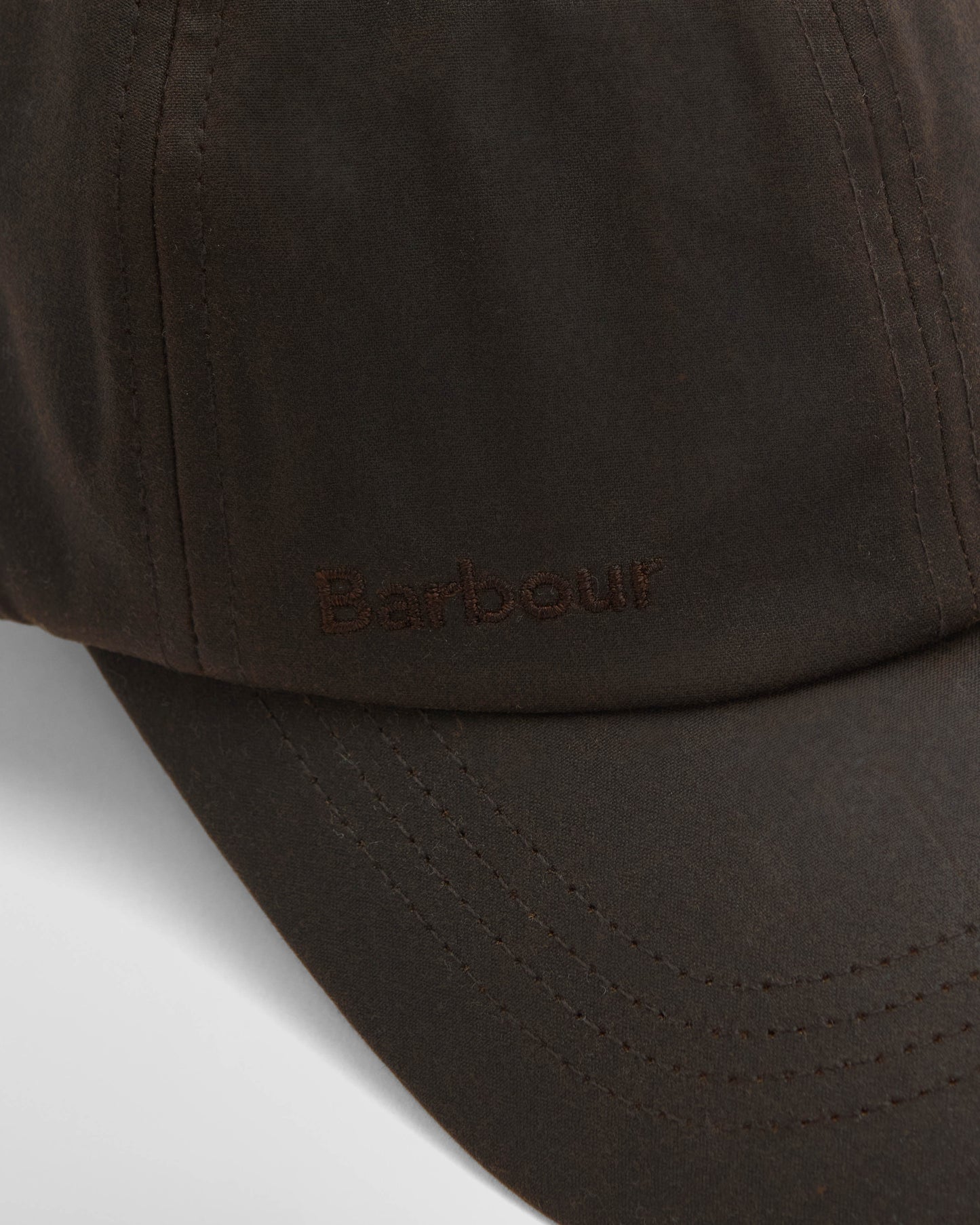 Barbour Mens Wax Sports Cap - Dark Brown | CHO | Designer Mens Baseball Caps
