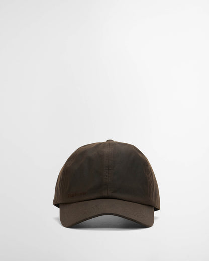 Barbour Mens Wax Sports Cap - Dark Brown | CHO | Designer Mens Baseball Caps