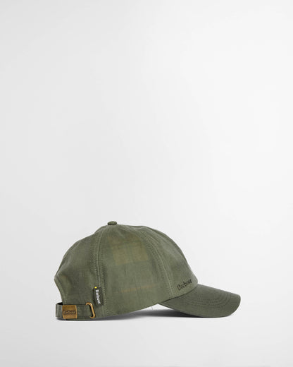 Barbour Mens Wax Sports Cap - Light Moss | CHO | Designer Mens Baseball Caps
