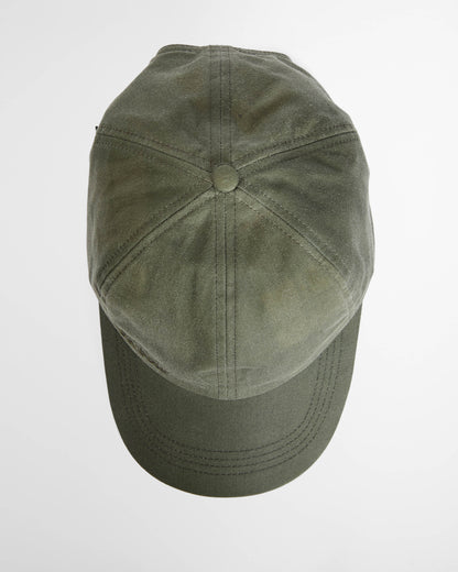 Barbour Mens Wax Sports Cap - Light Moss | CHO | Designer Mens Baseball Caps