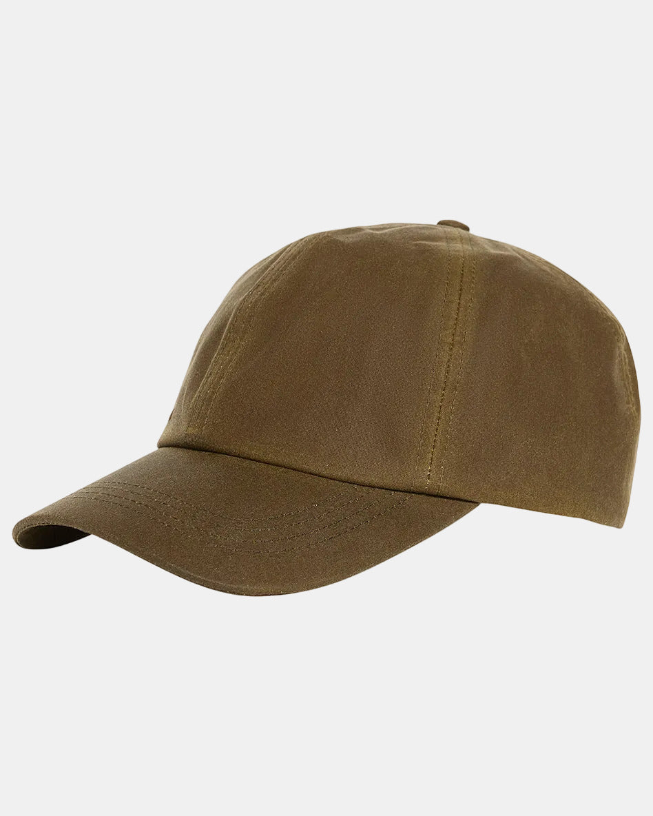 Barbour Mens Wax Sports Cap - Beech | CHO | Designer Mens Baseball Caps