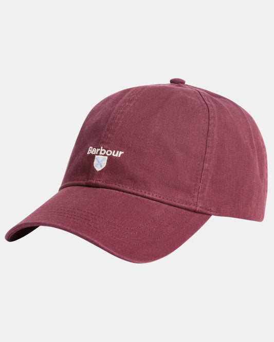 Barbour Cascade Mens Sports Cap - Dark Bordeaux | CHO | Designer Mens Baseball Caps